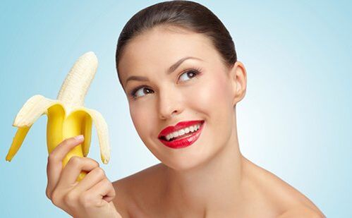 Maske aus Bananen zur Verjüngung